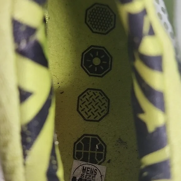 Nike Max Dominate Basketball XD Blue Gray & Lime Green Athletic Shoes Sz 9.5 - Picture 7 of 10